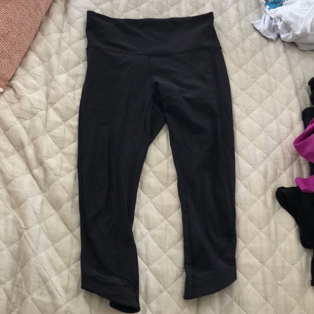 Pace Rival Mid Crop 22” Black Leggings